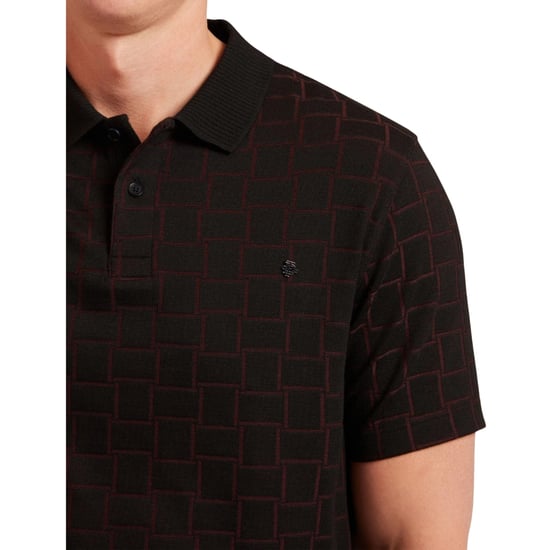 Polo Negro De Jacquard Ted Baker Eduard Square - Image 4