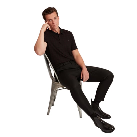 Polo Negro De Jacquard Ted Baker Eduard Square - Image 6