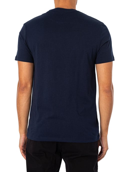Timberland Camiseta Ajustada Con Logotipo Bordado, Azul - Image 3