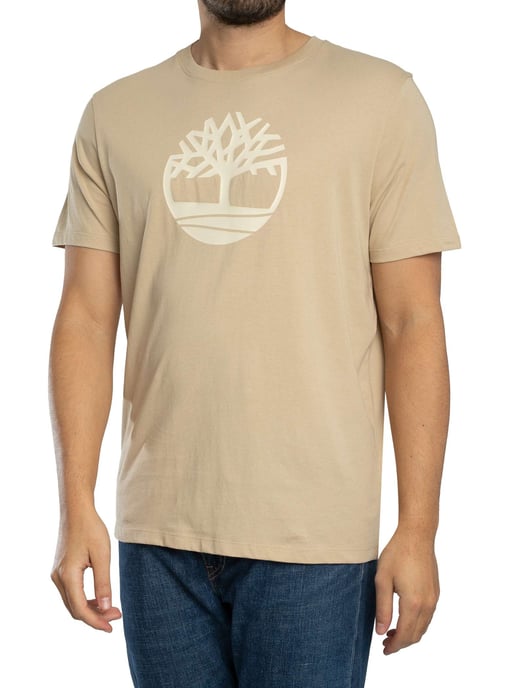 Timberland Camiseta Con Logo De Árbol, Beige - Image 2