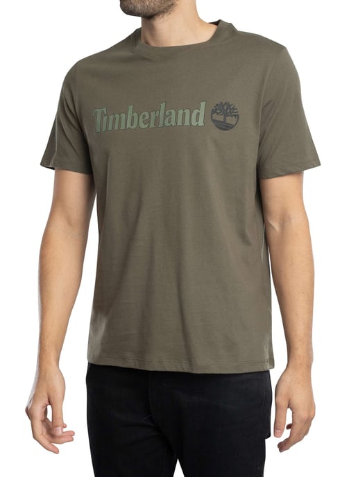 Timberland Camiseta Con Logo Lineal, Verde - Image 2