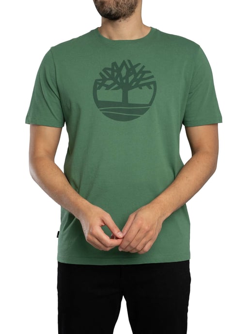 Timberland Camiseta Con Logo De Árbol, Verde - Image 1