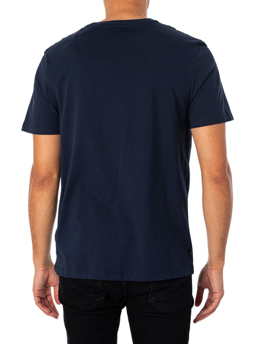 Timberland Camiseta Con Logo Lineal, Azul - Image 3