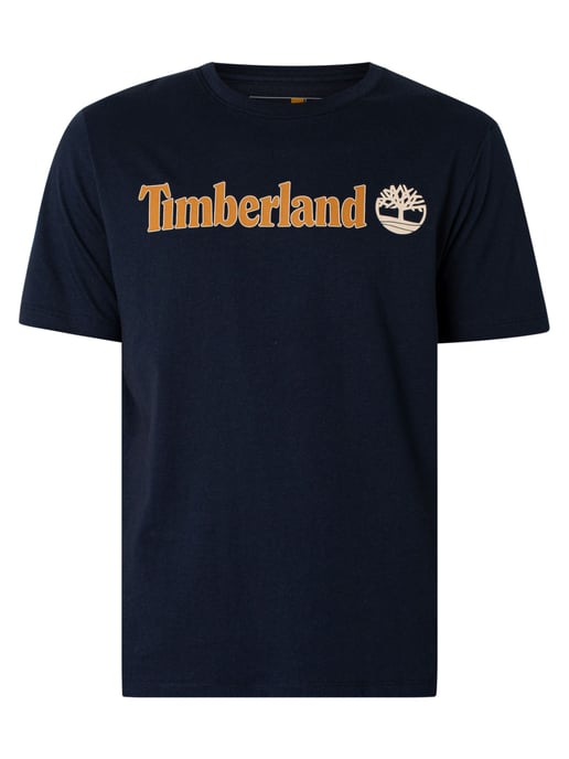 Timberland Camiseta Con Logo Lineal, Azul - Image 5