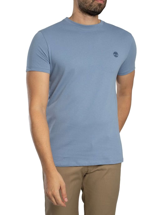 Timberland Camiseta Ajustada Con Logotipo Bordado, Azul - Image 2