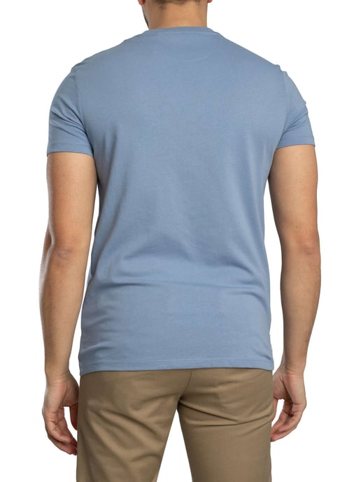 Timberland Camiseta Ajustada Con Logotipo Bordado, Azul - Image 3