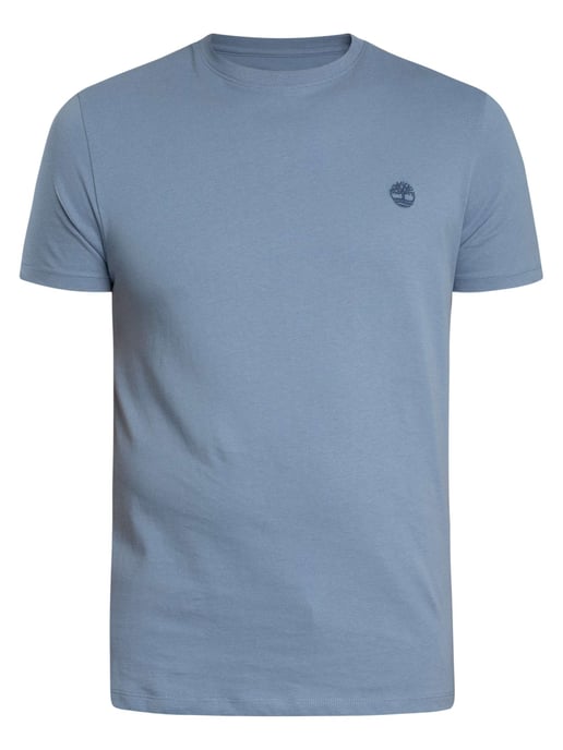 Timberland Camiseta Ajustada Con Logotipo Bordado, Azul - Image 5