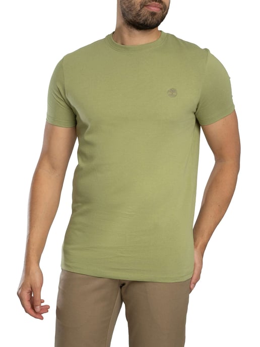 Timberland Camiseta Ajustada Con Logotipo Bordado, Verde - Image 2