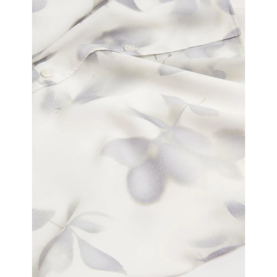 Camisa Blanca Ted Baker Kalmill De Corte Regular Con Estampado De Sombra De Hojas - Image 6