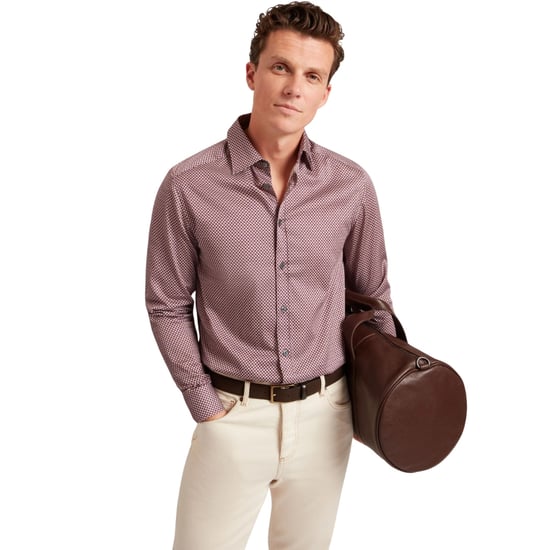 Camisa Ted Baker Jozef Mini Geo Print Color Morado Claro - Image 2