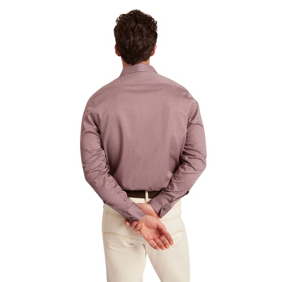 Camisa Ted Baker Jozef Mini Geo Print Color Morado Claro - Image 3