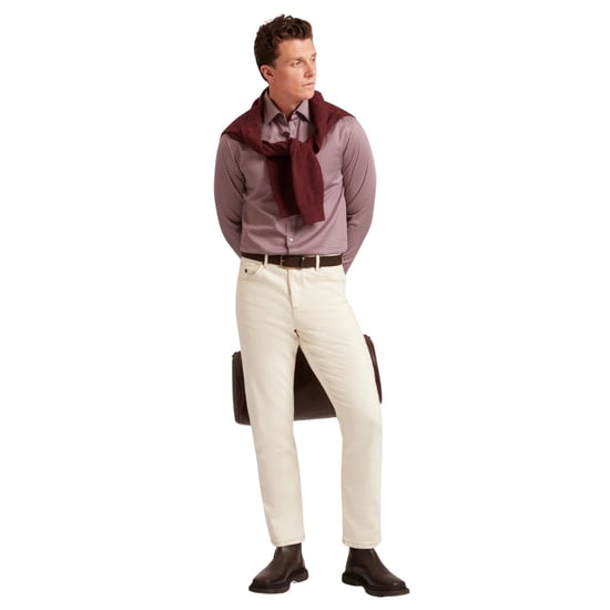 Camisa Ted Baker Jozef Mini Geo Print Color Morado Claro - Image 5