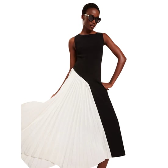Vestido De Punto Negro Sin Mangas Zeera De Ted Baker Con Panel En Contraste - Image 4