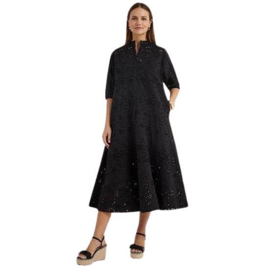 Vestido Midi Negro Extragrande Con Bordado Nikaia De Ted Baker - Image 2