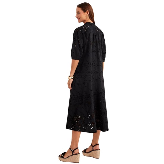 Vestido Midi Negro Extragrande Con Bordado Nikaia De Ted Baker - Image 3