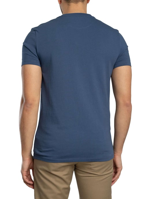 Timberland Camiseta Ajustada Con Logotipo Bordado, Azul - Image 3