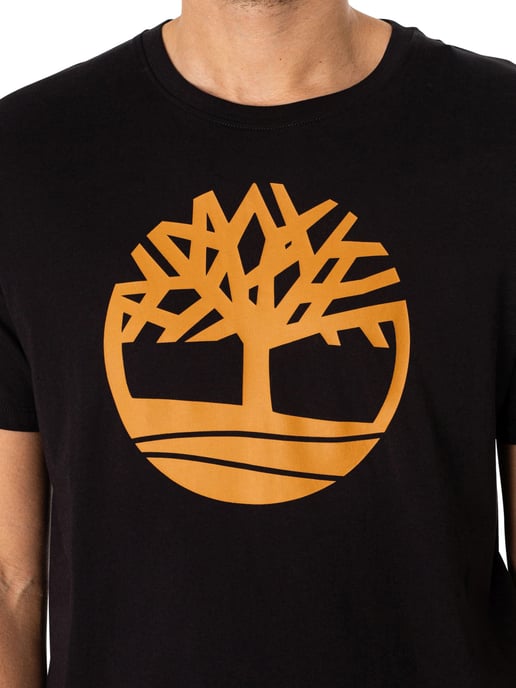 Timberland Camiseta Con Logo De Árbol, Negro - Image 4