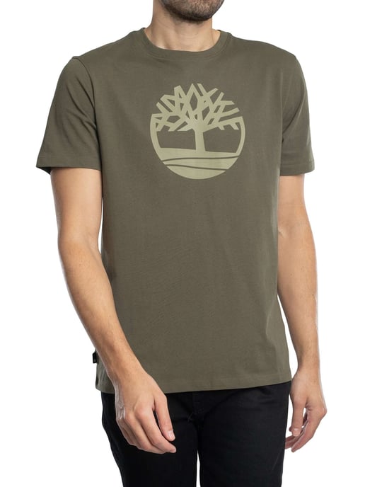 Timberland Camiseta Con Logo De Árbol, Verde - Image 1