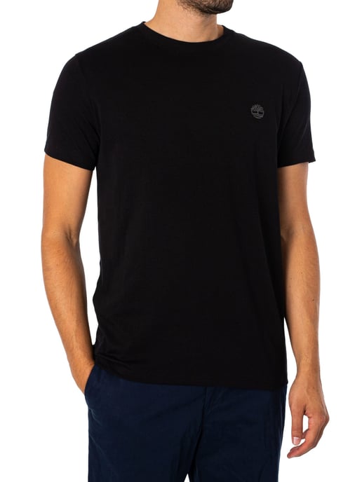 Timberland Camiseta Ajustada Con Logotipo Bordado, Negro - Image 2