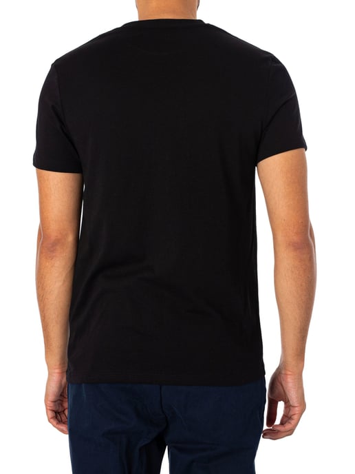 Timberland Camiseta Ajustada Con Logotipo Bordado, Negro - Image 3