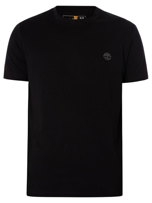Timberland Camiseta Ajustada Con Logotipo Bordado, Negro - Image 6