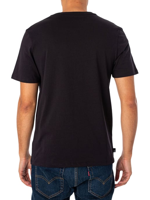 Timberland Camiseta Con Logo Lineal, Negro - Image 3
