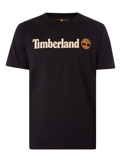 Timberland Camiseta Con Logo Lineal, Negro - Image 5