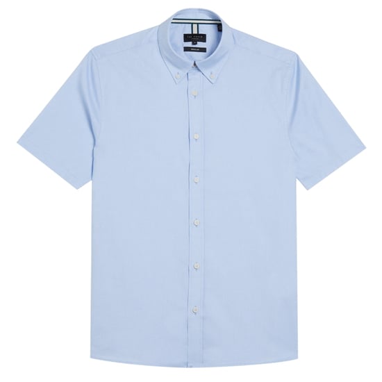 Camisa Oxford Azul Claro Ted Baker Aldgte Regular Premium - Image 1