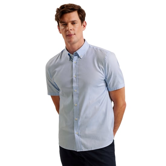 Camisa Oxford Azul Claro Ted Baker Aldgte Regular Premium - Image 4