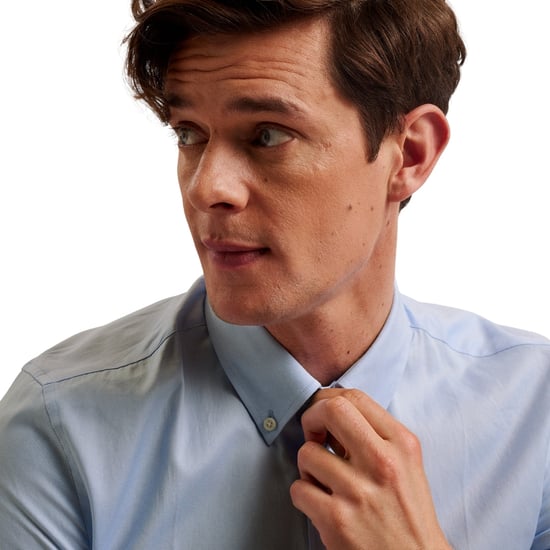 Camisa Oxford Azul Claro Ted Baker Aldgte Regular Premium - Image 5