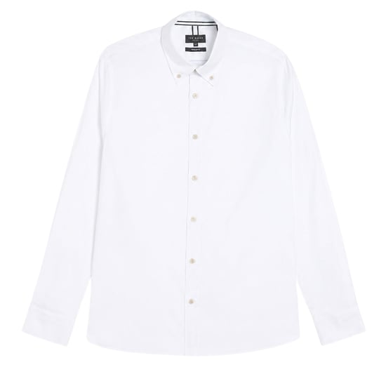 Camisa Oxford Blanca De Marca Ted Baker Allarde Regular - Image 1