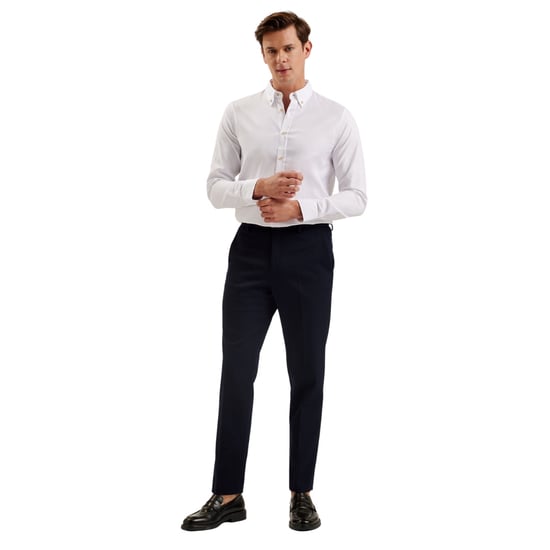 Camisa Oxford Blanca De Marca Ted Baker Allarde Regular - Image 4