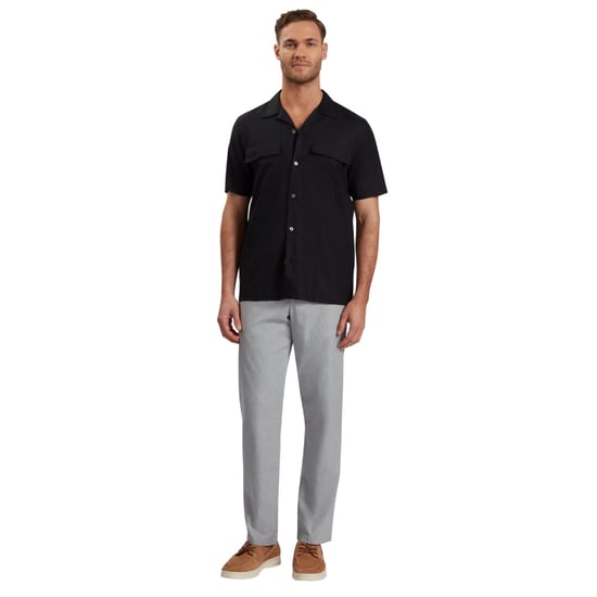 Camisa Negra De Doble Bolsillo De Corte Regular De Ted Baker - Image 4