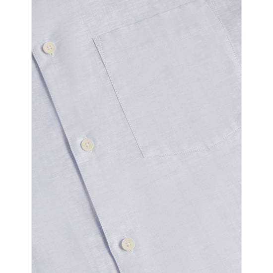 Camisa De Lino Azul Claro Palomas De Ted Baker - Image 5