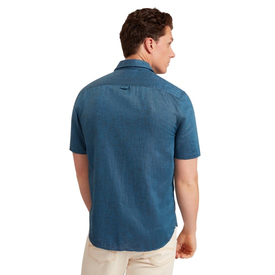Camisa De Lino Azul Marino Palomas De Ted Baker - Image 5