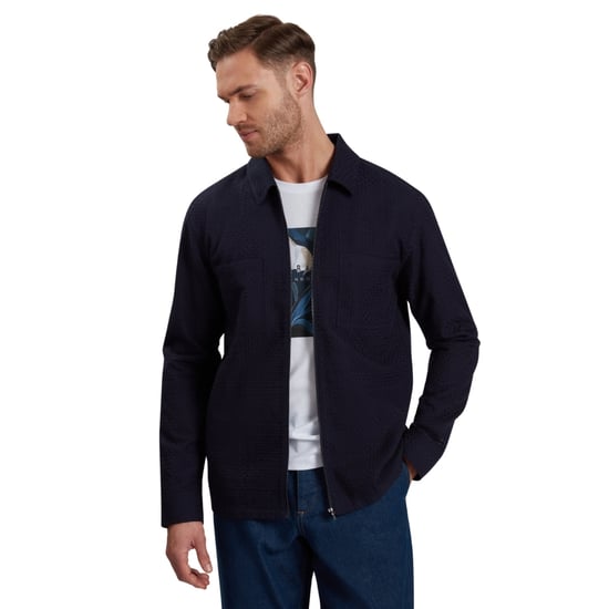 Sobrecamisa Azul Marino Con Cremallera Kailins De Ted Baker - Image 2