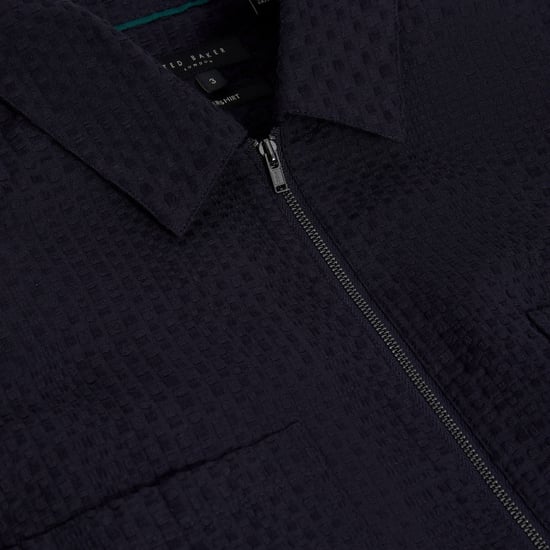 Sobrecamisa Azul Marino Con Cremallera Kailins De Ted Baker - Image 3