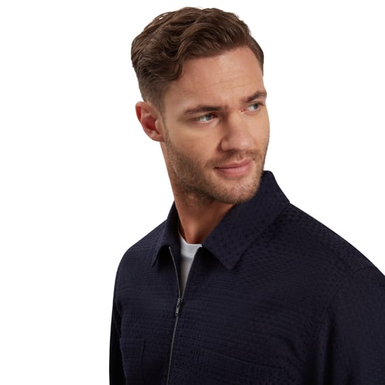 Sobrecamisa Azul Marino Con Cremallera Kailins De Ted Baker - Image 4