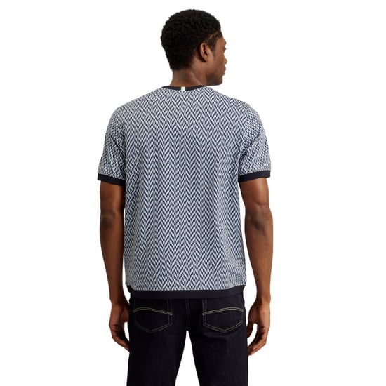 Camiseta Azul Jacquard Regular Finity De Ted Baker - Image 2