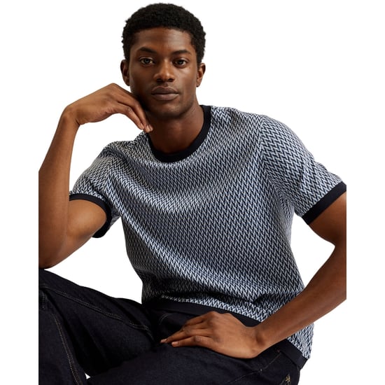 Camiseta Azul Jacquard Regular Finity De Ted Baker - Image 3