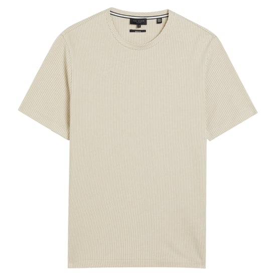 Camiseta Beige Texturizada De Corte Regular Ted Baker Heynes - Image 1