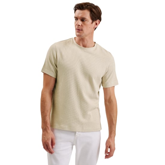 Camiseta Beige Texturizada De Corte Regular Ted Baker Heynes - Image 3