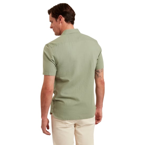 Camisa De Lino Verde Regular Zefre De Ted Baker - Image 2
