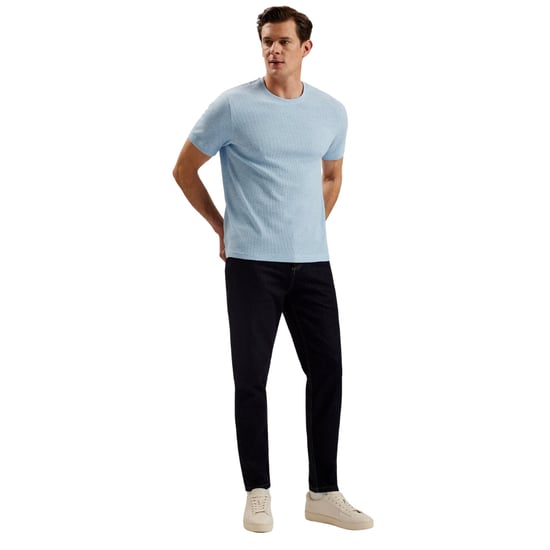Camiseta Azul Texturizada Regular Ted Baker Curlys - Image 3