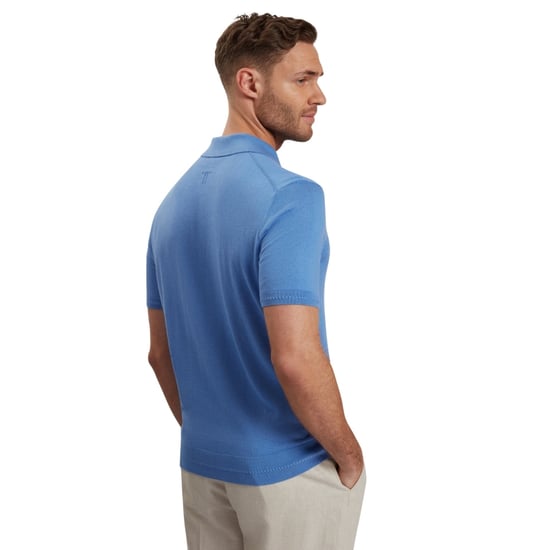 Polo Azul De Punto Nickk De Ted Baker - Image 3