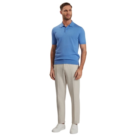 Polo Azul De Punto Nickk De Ted Baker - Image 5