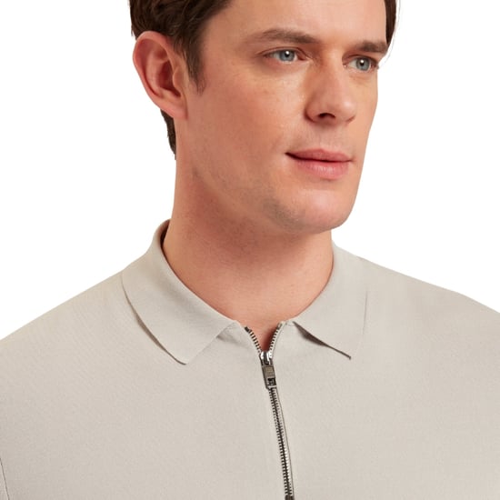 Polo Gris Medio Con Cremallera De Rayón Daldin De Ted Baker - Image 3