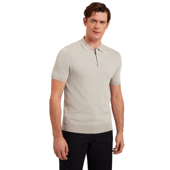 Polo Gris Medio Con Cremallera De Rayón Daldin De Ted Baker - Image 6