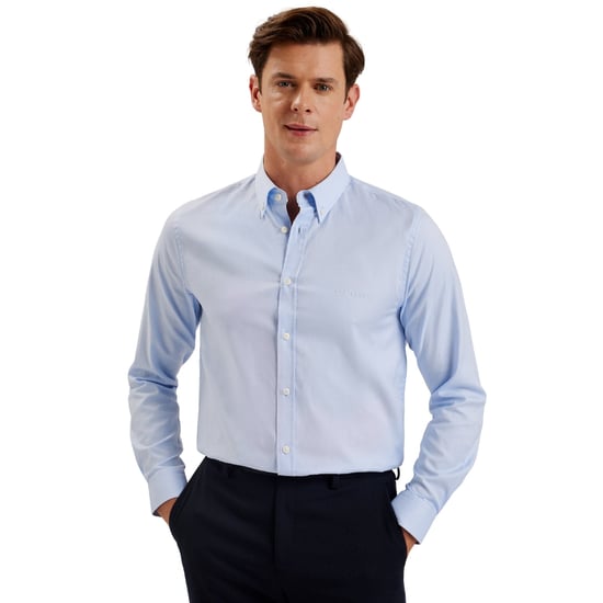 Camisa Oxford Azul Claro De La Marca Ted Baker Allarde Regular - Image 2