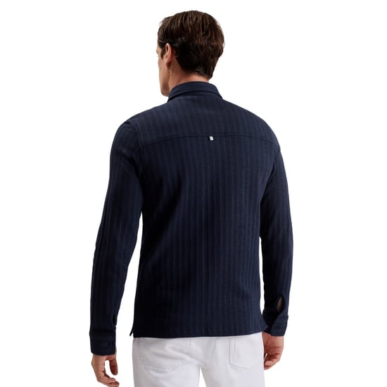 Camisa Azul Marino Texturizada De Corte Regular Belza De Ted Baker - Image 2